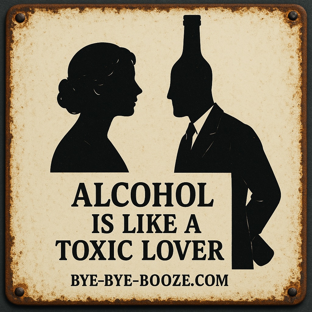 Alcohol is like a toxic lover