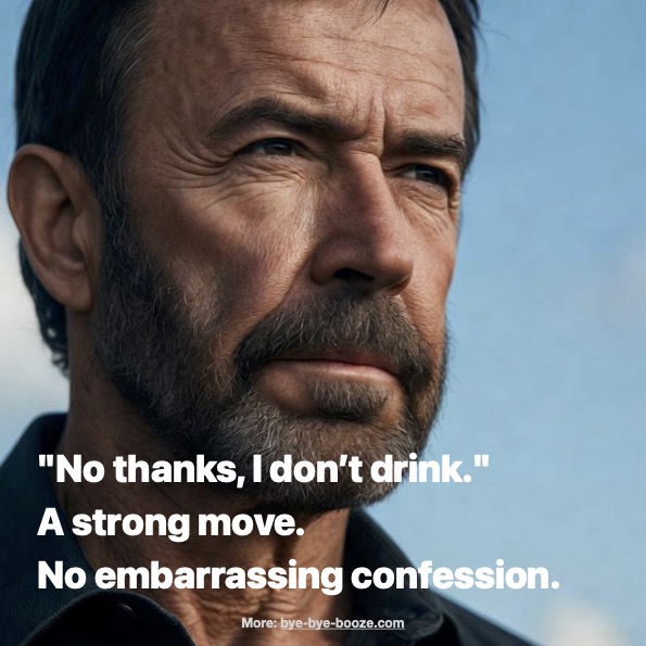 Man gives statement about not drinking anymore